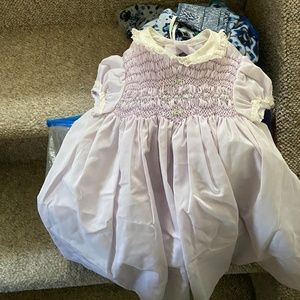 Polly Flinders Hand smocked vintage dress